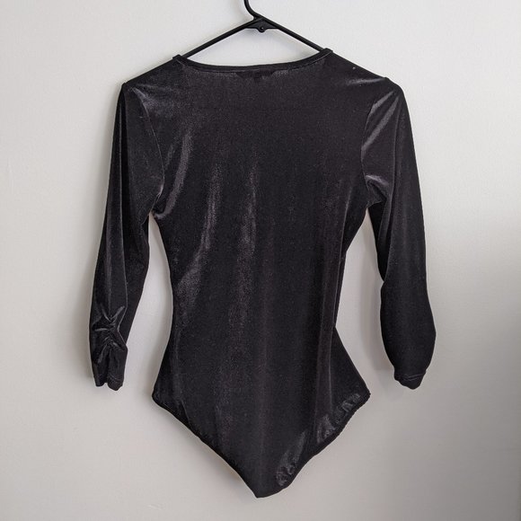 Modcloth Suits You Well Velvet Bodysuit - Picture 5 of 7